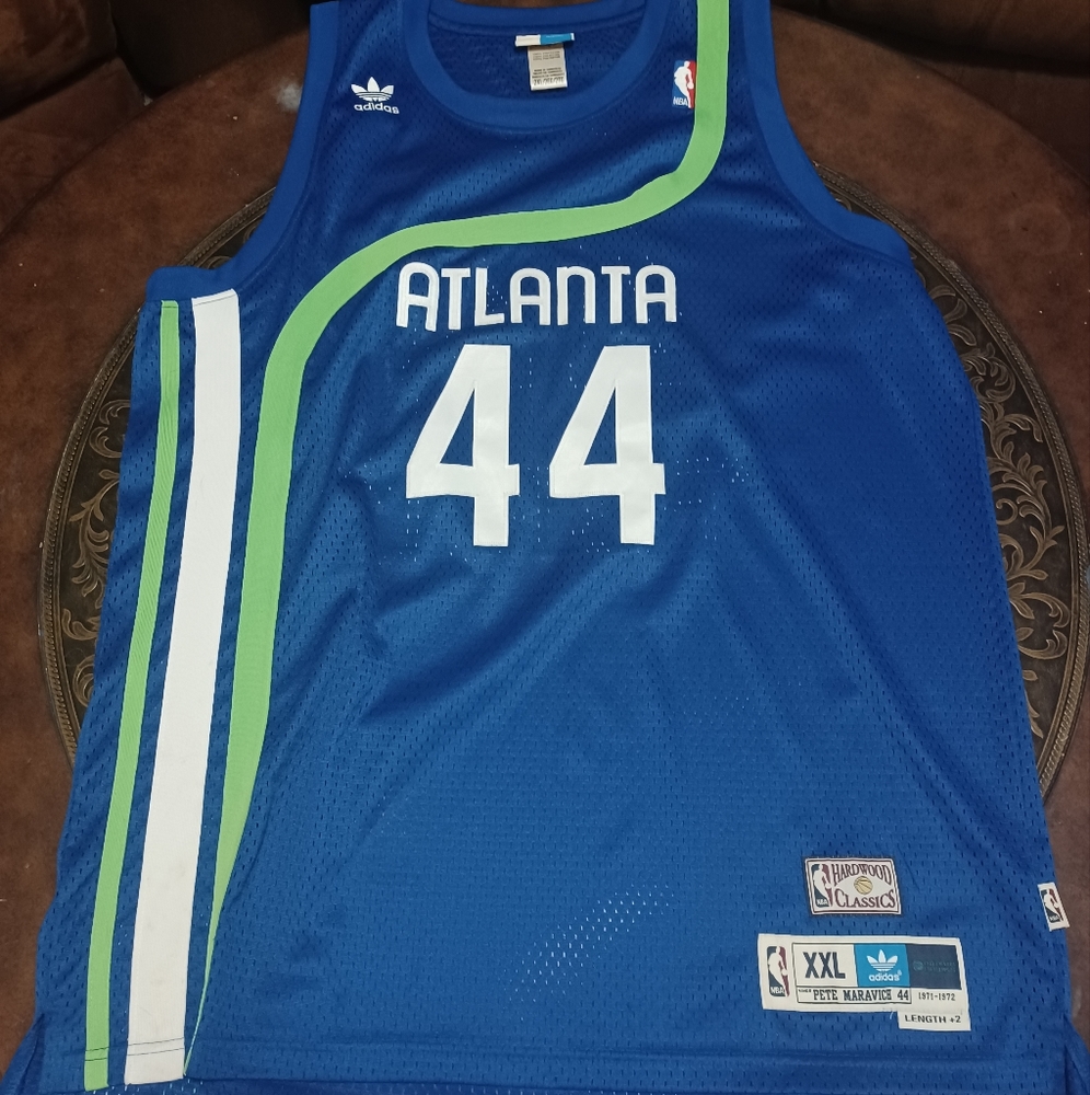 Atlanta Hawks Pistol Pete Hardwood Cassics Throwback jersey